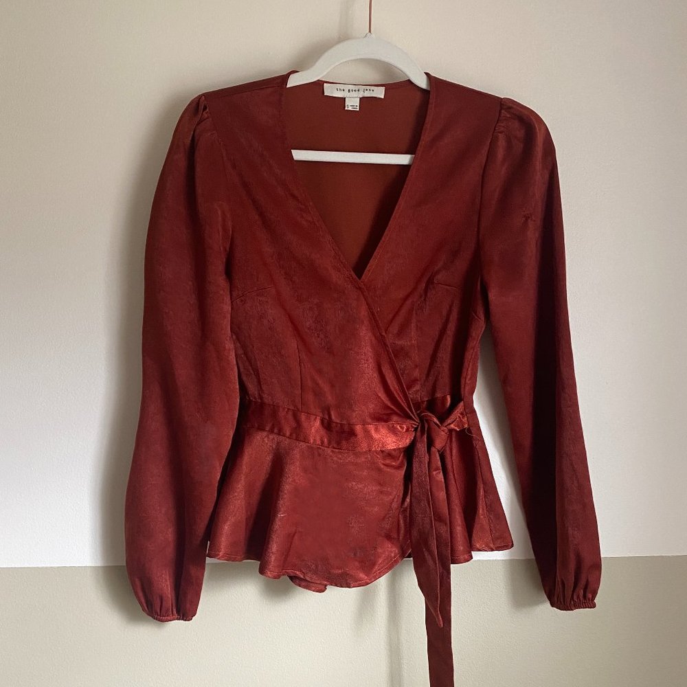 Anthropologie Wrap Blouse